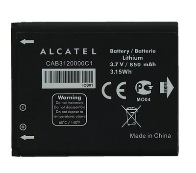 Alcatel OEM Lithium Cell Phone Battery 850 mAh QWERTY