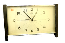 Oshiba Chinese Mechanical Wind-Up Alarm Clock, Large Rectangular
