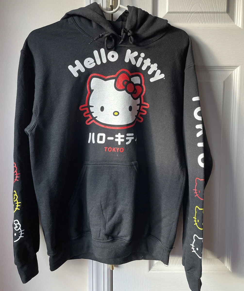 New Tokyo Hello Kitty Black Pullover Hoodie Small | eBay