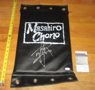 Masahiro Chono signed Turnbuckle Pad Wrestling JSA COA NJPW WCW New Japan NWO