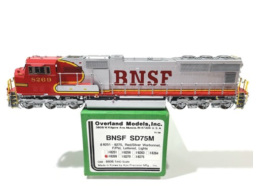 Overland OMI BNSF EMD SD75M Burlington Northern Santa Fe #8269 HO latón #6608.1 | Zustand: Used