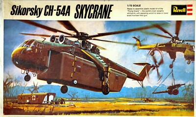 Revell H-258 Sikorski CH-54A Skycrane 1:72 Zustand 3: Bauplan gelocht