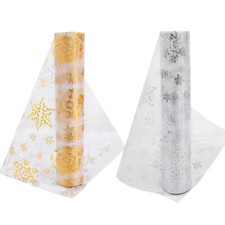 Time to Sparkle Organza Roll Fabric Wedding Chair Sash Bows Table Runner Decor