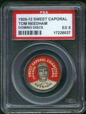 1909 PX7 Sweet Caporal Domino Discs Ted Needham PSA 5 Chicago Cubs