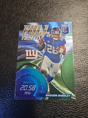 SAQUON BARKLEY 2021 DONRUSS ELITE FULL THROTTLE FOOTBALL No: FT5 Philly New York