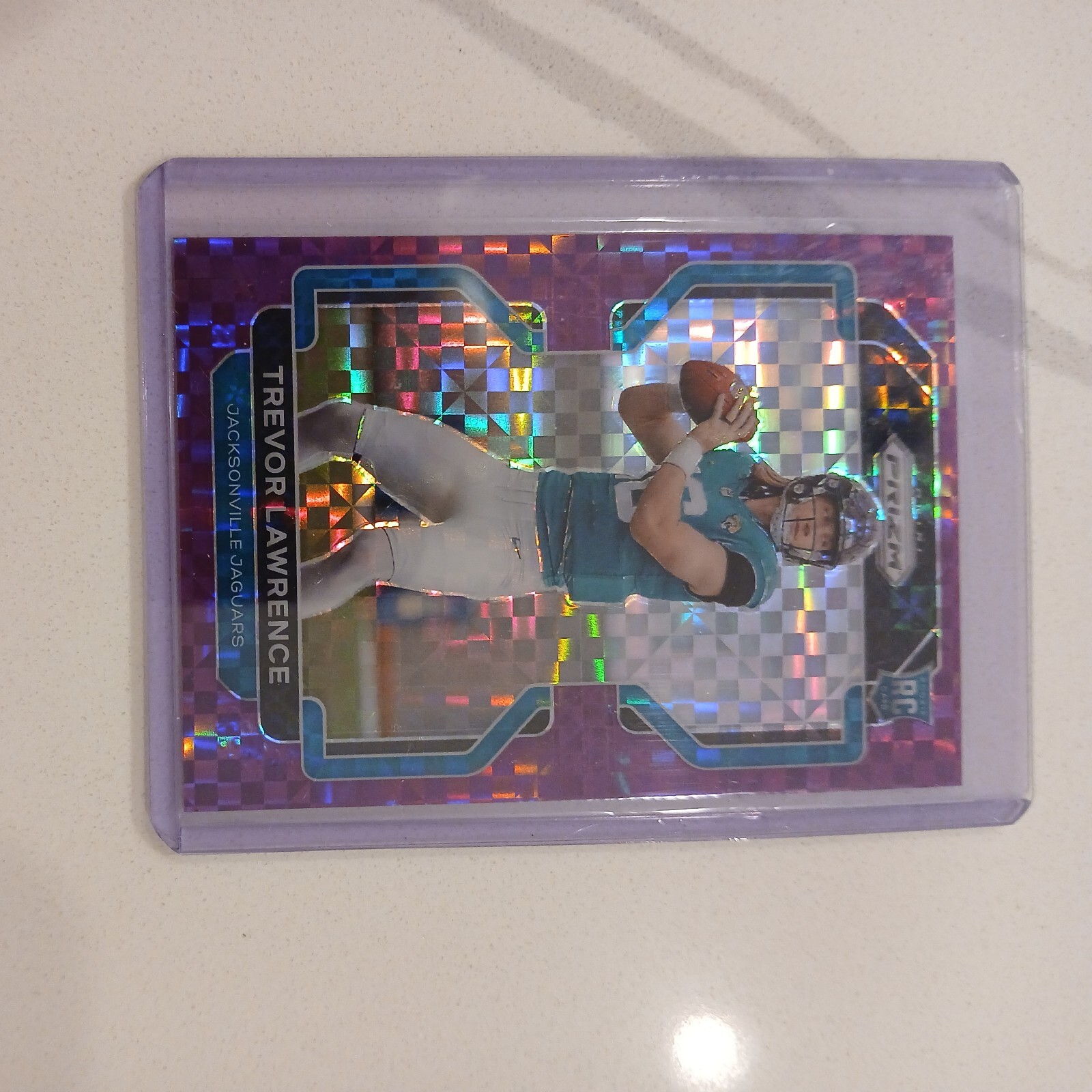 2021 Panini Prizm #331 Trevor Lawrence Purple Power Rookie RC 21/49