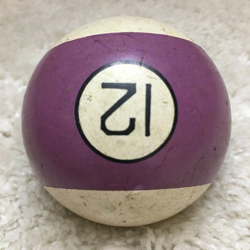 #12 Pool Ball. Antique, Vintage And Current Style Balls. Many To Choose From. - Picture 377 of 615