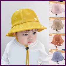 Baby Sunscreen Bucket Hats Cute Cartoon Print Toddler Boy Girl Outdoor