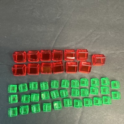Monopoly Millionaire Hotel House Replacement Pieces Transparent Plastic