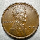 1918 LINCOLN CENT  AU  #2555