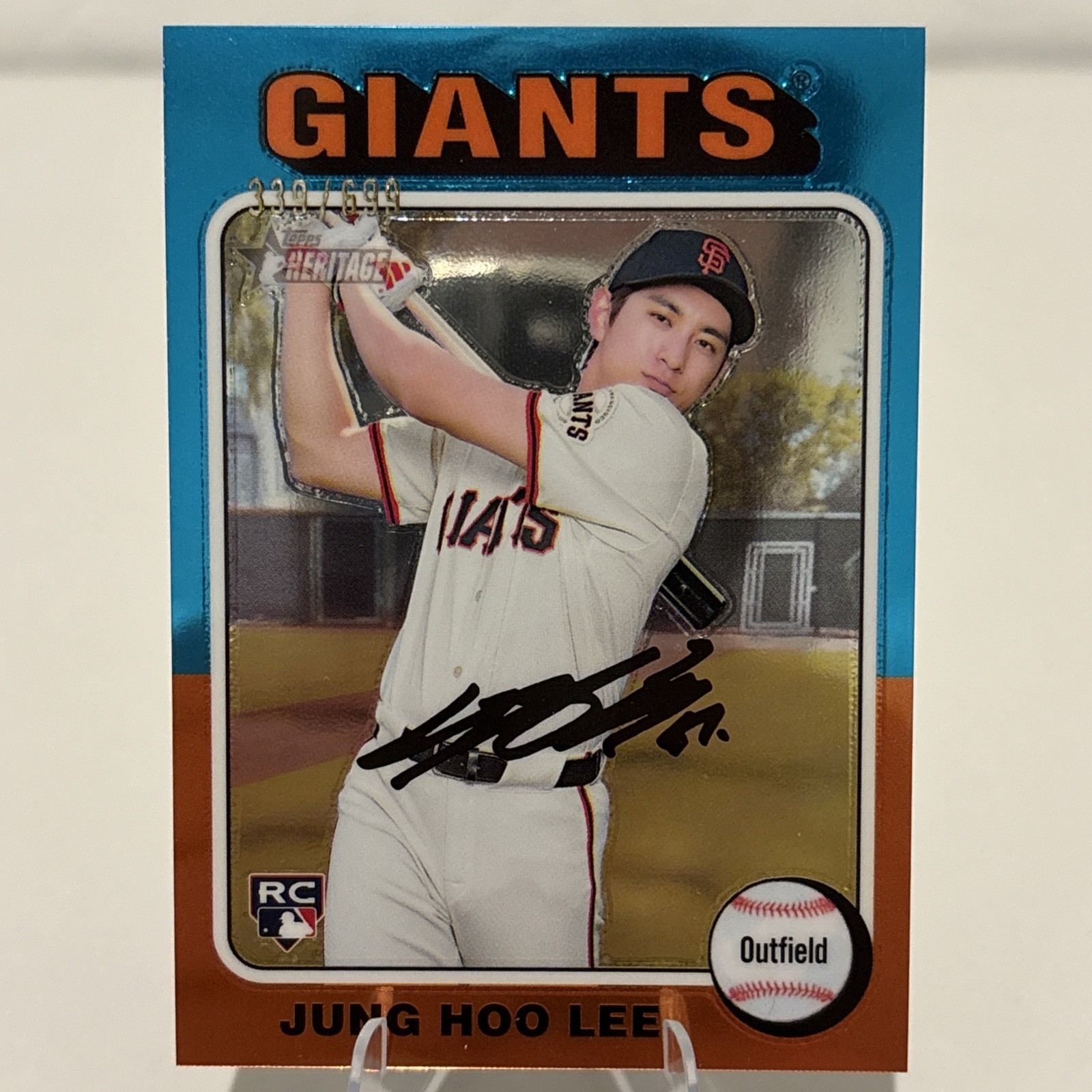 2024 Topps Heritage High Number - Jung-Hoo Lee #545 (RC) Chrome /699 Giants