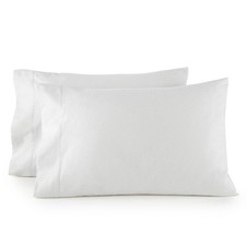 Flannel Pillowcase Set Organic Cotton, Heavyweight Double-Brushed Flannel Case