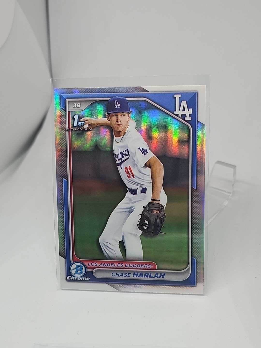 2024 Bowman Draft CHASE HARLAN 1st Chrome Refractor #BDC-96 Dodgers Prospect