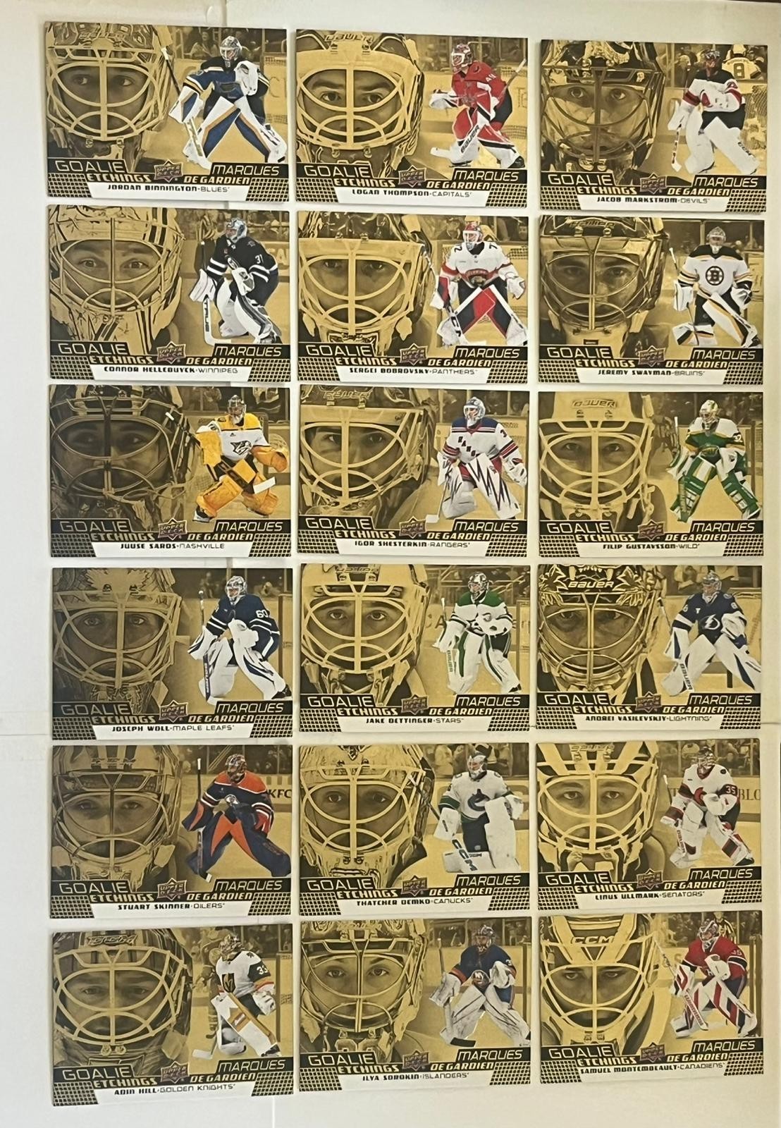 Andrei Vasilevskiy #GE-4 Hockey Cards 2025 Upper Deck Tim Hortons Goalie Etching trading card — raw and PSA graded price guide