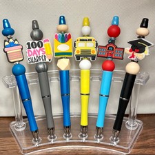 Teacher Beaded Pen   School Charm Pen, Back-to-School Gift