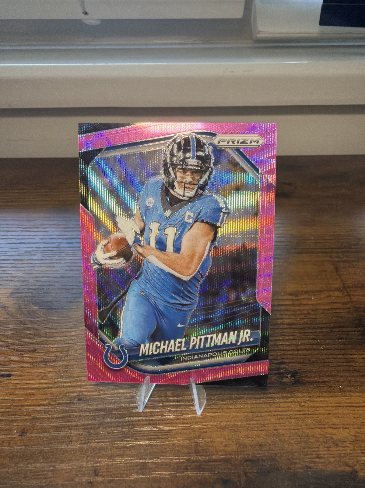 2025 Panini Prizm - Michael Pittman Jr. #23 Pink Wave Prizm