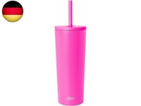 Thermobecher Mit Strohhalm Und Deckel | Trinkbecher Mit Henkel