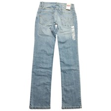 Nwt Wrangler Jeans Womens Tag 3 28x32 Blue Denim Straight Leg Western Cowgirl