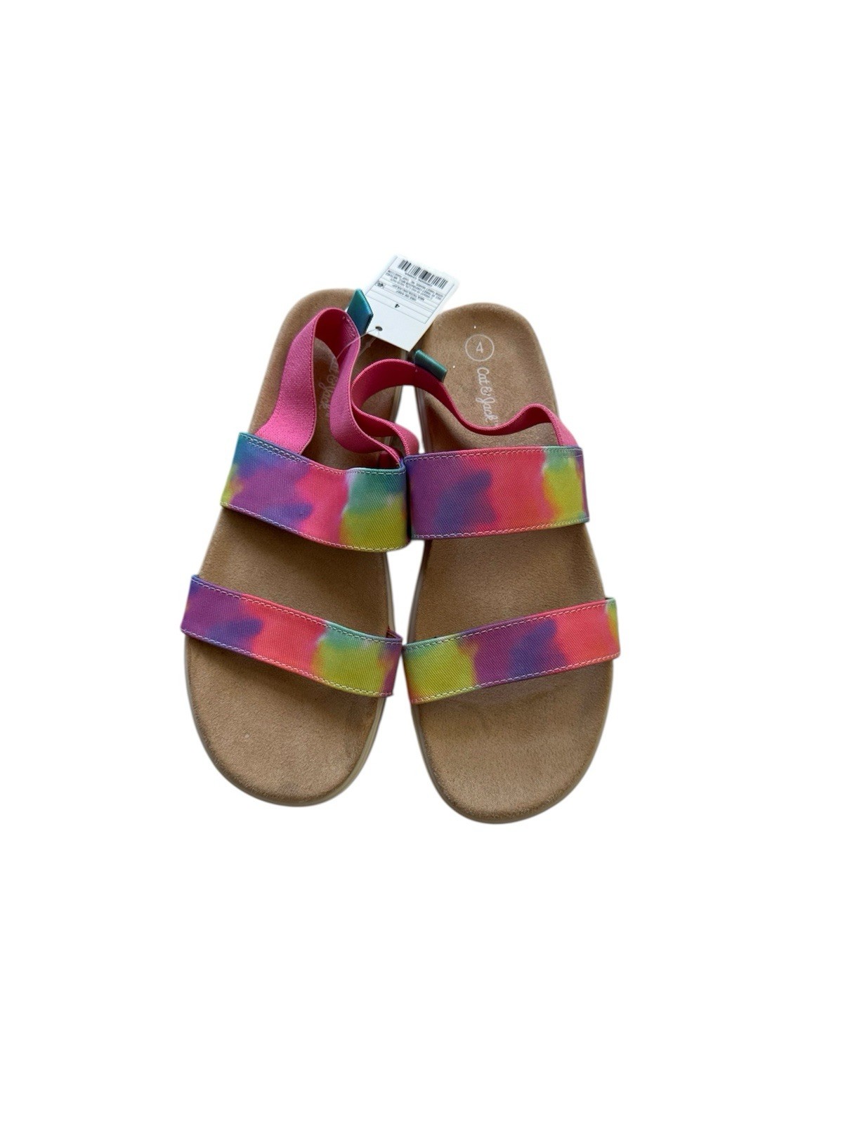 Colorful Cat & Jack Girls Rainbow Julep Strap Sandals NWT