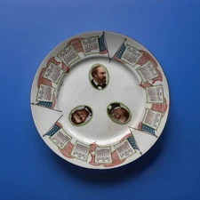 Vintage 1912 Log Cabin Breakfast Food Commemorative Plate – Cook Pottery Co.