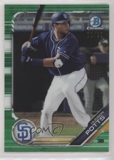 2019 Bowman Chrome Prospects Green Refractor 71/99 Hudson Potts #BCP-230 0q7