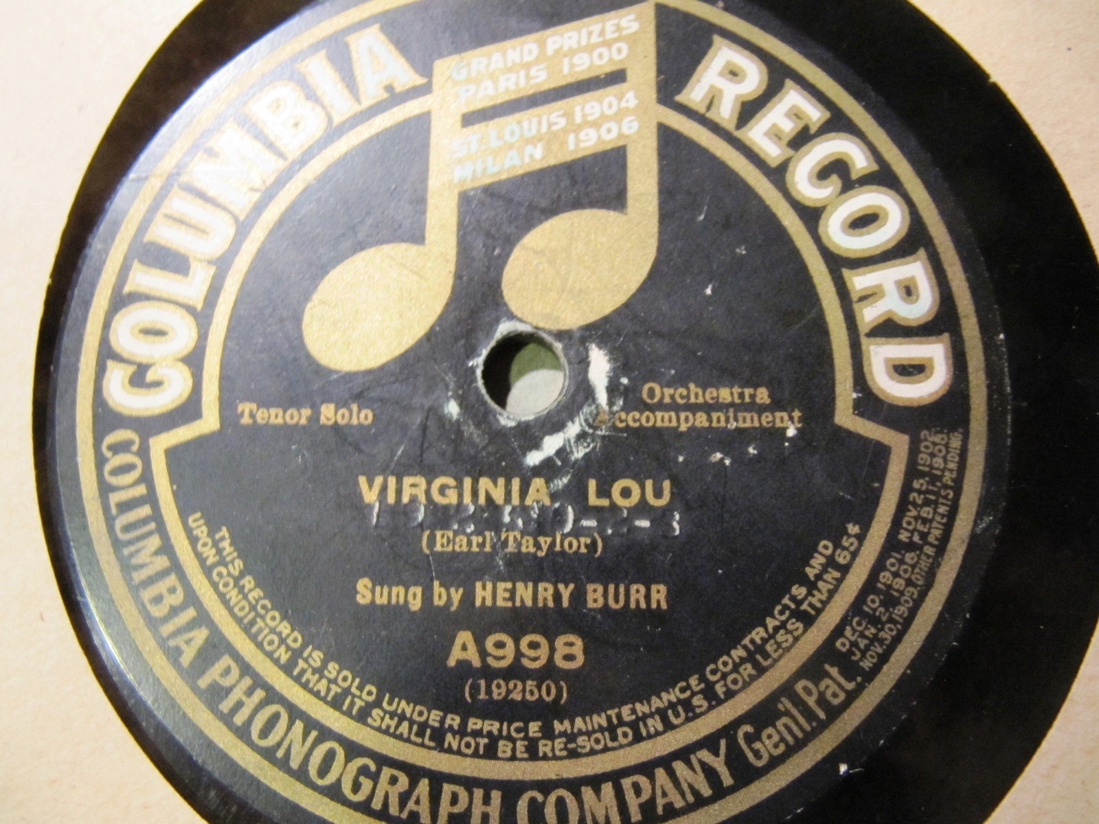 1911 ADA JONES Walter van BRUNT That was before I met you VIRGINIA LOU COL A998 thumbnail 2