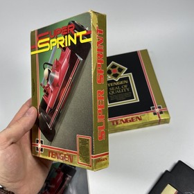 Super Sprint (NES 1989) Complete! CIB! With Box and Instruction Manual
