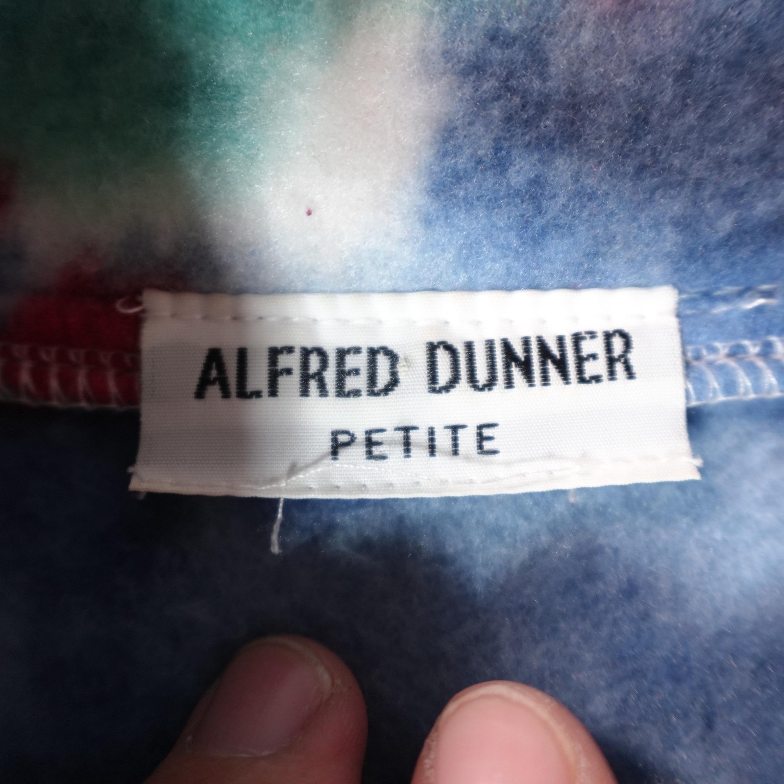 Patchwork Jacket Womens Large Red Floral Alfred D… - image 3