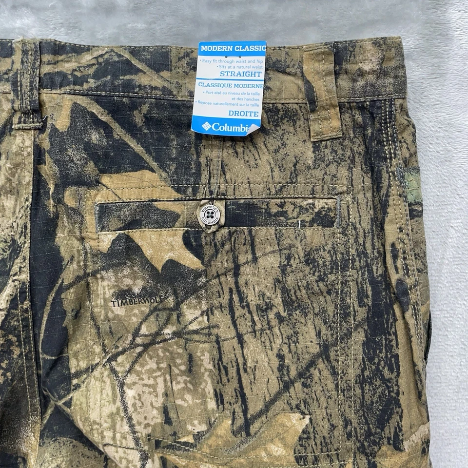 Columbia pants Mens 36x32 timberwolf camo cargo ripstop workwear hunting pattern - Image 4 of 4
