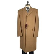 New Vintage Camel Cashmere Wool Coat Rodrigo RRP390€
