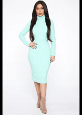 Fashion Nova sweater midi dress