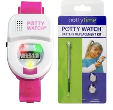 pottytime Potty Watch Pink Potty Training Timer Watch  Battery Replacement Kit