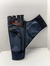 BOHNING Archery Blue Navy 4 Tube Target Belt/Hip Quiver Left Hand