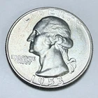 1953 D Washington Quarter 90% SILVER MS MINT STATE DETAILS #5665
