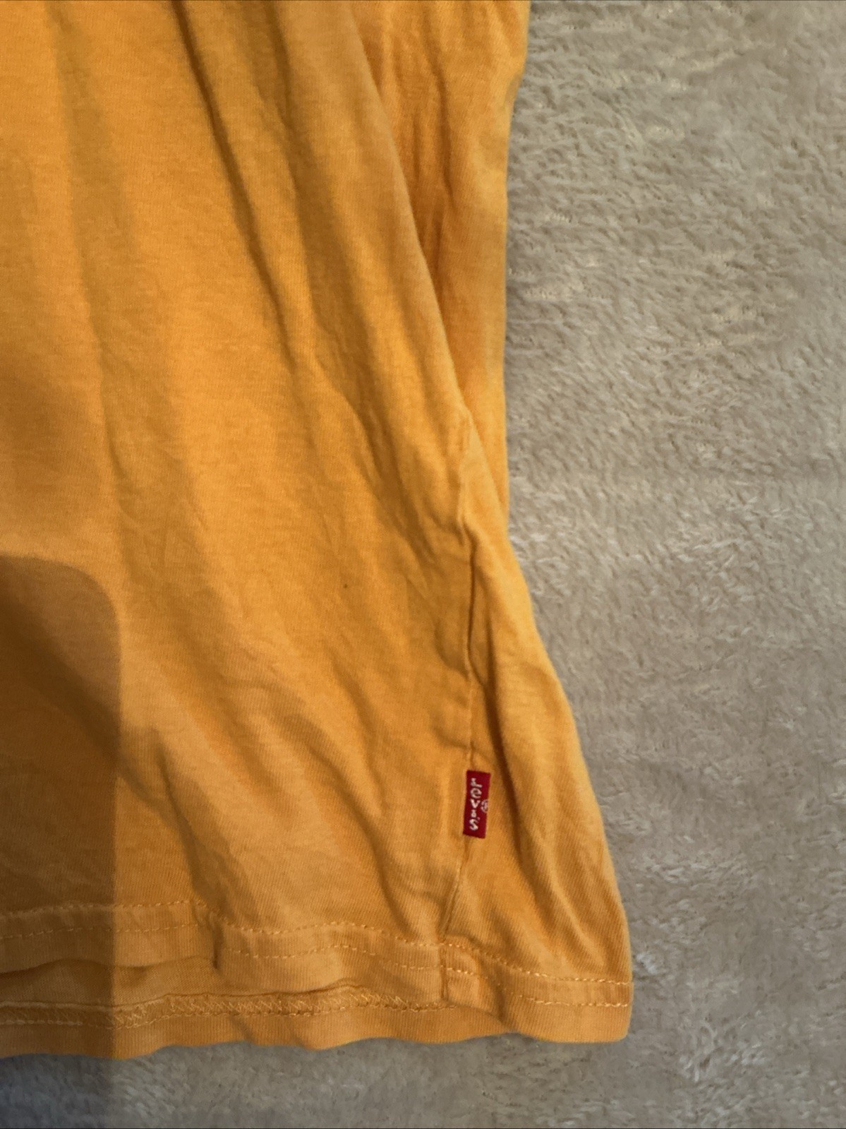 Mens Levi’s T Shirt Top Size XL Orange Casual image 2