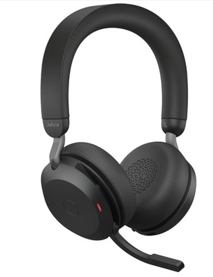 Jabra Evolve2 75 Black Bluetooth Headset Wireless Headphones