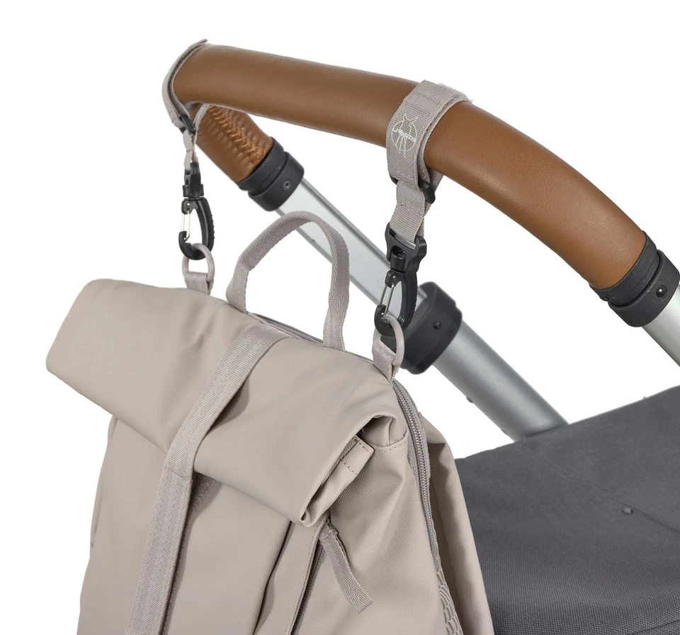 Lässig GRE Rolltop Up Backpack Wickeltasche Rucksack Taupe taupe - Bild 4 von 4
