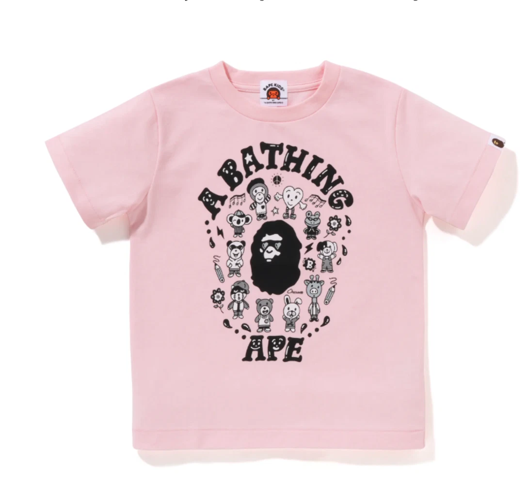 A Bathing Ape Pink Unisex Kids' Tops & T-Shirts for sale | eBay