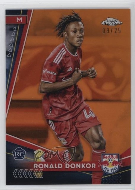 2024 Topps Chrome MLS Orange Refractor 9/25 Ronald Donkor #142 1m1a