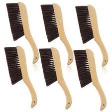 6 Pieces Wooden Hand Broom, Soft Bristle Dust Brush with Long Wood Handle,
