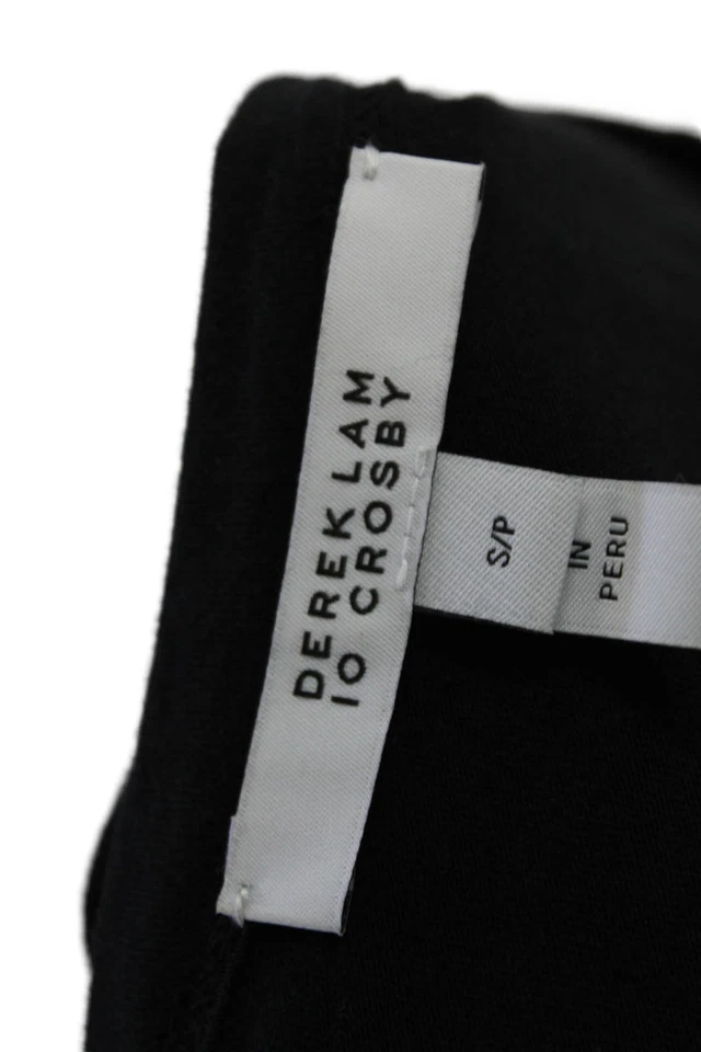 Maxi Vestido 10 Crosby Derek Lam Para Mujer Nudo Torcido Línea A Negro Talla Pequeña Foto 4 de 4