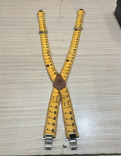 Tape Measure Suspenders Adjustable Stretchy