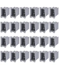 Cajas eléctricas de PVC 1 módulo 20 cu. in. para interruptor o tomacorriente, 24Pack