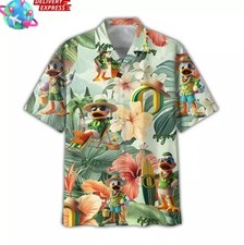 Oregon Ducks Tropical Special Hawaiian Shirt Size S 5XL