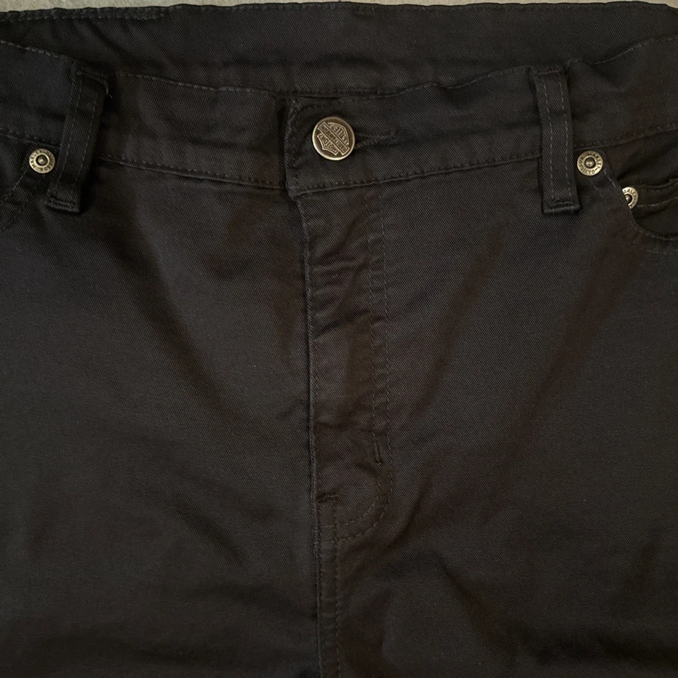 Pantalones de montar Harley Davidson de nailon para mujer 10/31 largos negros corte bootcut de motocicleta Foto 4 de 4