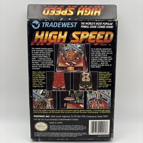 Pinball Alta Velocidad Nintendo NES CIB con Tarjeta Reg - SIN PROBAR - LEER DESCRIPCI&Oacute;N