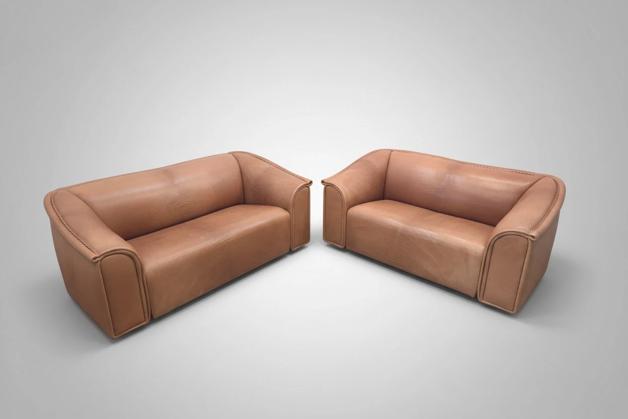 De Sede Ernst Lüthy Desede set designer sofa leather sofa couch Vintage