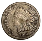1863 Copper Nickel Indian Cent in Fine Condition