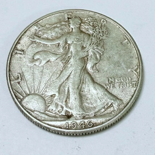 1946-S 50C Walking Liberty Half Dollar 90% Silver Extra Fine Details #4570