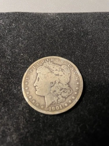 1901 Morgan Silver Dollar $1 Coin Circulated 0.9 Fine Silver
